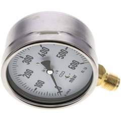 MS 600100 MB5CR * Manometer senkrecht 100mm, 0-600 mbar, G 1/2"