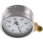 Wika MS 60100 CR Manometer senkrecht (CrNi/Ms), 100mm, 0-60 bar