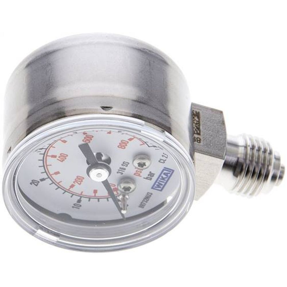 Wika MS 6044 ES ES-Manometer senkrecht, 40mm, 0-60 bar, G 1/4"