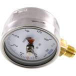 Wika MS 6100 CR-SZ Manometer senkrecht (CrNi/Ms), 100mm, 0-6 bar