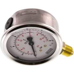 Wika MS 663 GLY CR Glycerin-Manometer senkrecht (CrNi/Ms), 63mm, 0-6 bar