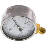 Wika MS -106100 CR Manometer senkrecht (CrNi/Ms), 100mm, -1 bis 0,6 bar