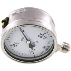 Wika MS -106100 ES Chemie-Manometer senkrecht, 100mm, -1 bis 0,6 bar