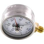 Wika MS -1100 CR-SZ Manometer senkrecht (CrNi/Ms), 100mm, -1 bis 0 bar