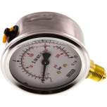 Wika MS -11563 GLY CR Glycerin-Manometer senkrecht (CrNi/Ms), 63mm, -1 bis 15 bar