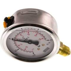 Wika MS -11,563 GLY CR Glycerin-Manometer senkrecht (CrNi/Ms), 63mm, -1 bis 1,5 bar