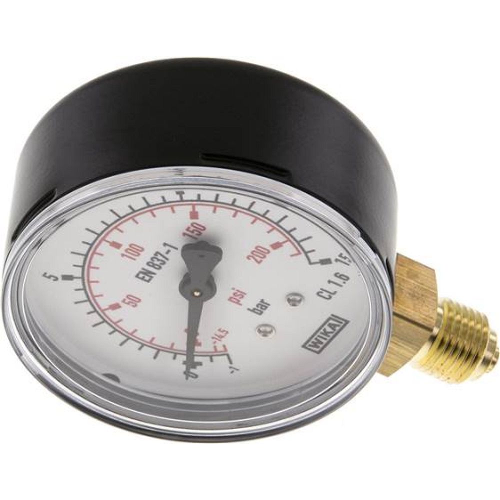 Wika MS -11563 ST Vakuummeter, 63mm, senkrecht, -1 bis 15