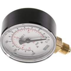 Wika MS -120063MB ST Manometer senkrecht (KU/Ms), 63mm, -1200 bis 0 mbar, G 1/4"