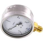 Wika MS -13100 CR Manometer senkrecht (CrNi/Ms), 100mm, -1 bis 3 bar