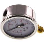 MS -1363 GLY CRE Glycerin-Manometer senkrecht (CrNi/Ms), 63mm, -1 bis 3 bar