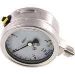 Wika MS -1363 GLY ES Chemie-Glycerin-Manometer senkrecht, 63mm, -1 bis 3 bar