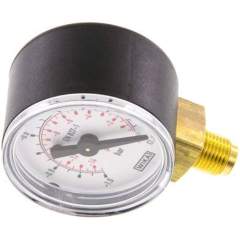 Wika MS -140 Manometer senkrecht (KU/Ms), 40mm, -1 bis 0 bar, G 1/8"