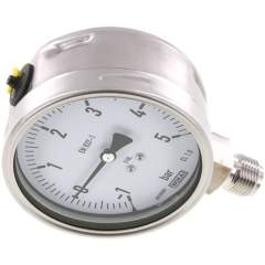 Wika MS -15100 ES Chemie-Manometer senkrecht, 100mm, -1 bis 5 bar