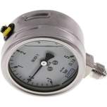 Wika MS -1563 GLY ES Chemie-Glycerin-Manometer senkrecht, 63mm, -1 bis 5 bar