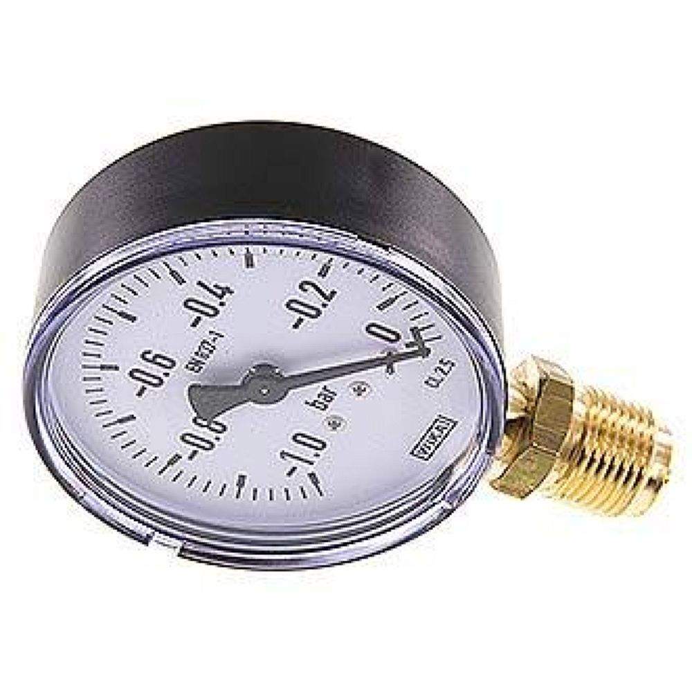 Wika MS -180 Manometer senkrecht, 80mm, -1 bis 0 bar