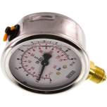 Wika MS -1963 GLY CR Glycerin-Manometer senkrecht (CrNi/Ms), 63mm, -1 bis 9 bar