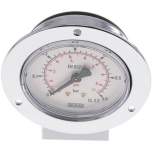 Wika MSE 0663 CR Einbaumanometer (CrNi/Ms), Frontring, 63mm, 0-0,6 bar