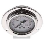 MSE 100063 GLY CRE Glycerin-Einbaumanometer,Frontring, 63mm, 0-1000 bar