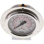 Wika MSE 1063 GLY CR Glycerin-Einbaumanometer,Frontring, 63mm, 0-10 bar