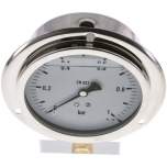 MSE 1100 GLY CRE Glycerin-Einbaumanometer,Frontring, 100mm, 0-1 bar