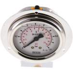 Wika MSE 163 GLY CR Glycerin-Einbaumanometer,Frontring, 63mm, 0-1 bar