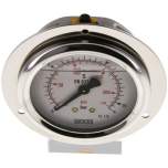 Wika MSE 1663 GLY CR Glycerin-Einbaumanometer,Frontring, 63mm, 0-16 bar