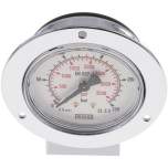 Wika MSE 25063 CR Einbaumanometer (CrNi/Ms), Frontring, 63mm, 0-250 bar