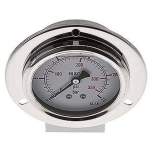 MSE 2563 GLY CRE Glycerin-Einbaumanometer,Frontring, 63mm, 0-25 bar