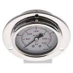 MSE 40063 GLY CRE Glycerin-Einbaumanometer,Frontring, 63mm, 0-400 bar