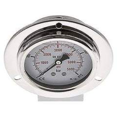MSE 40063 GLY CRE Glycerin-Einbaumanometer,Frontring, 63mm, 0-400 bar