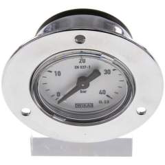 Wika MSE 4040 CR Einbaumanometer (CrNi/Ms), Frontring, 40mm, 0-40 bar