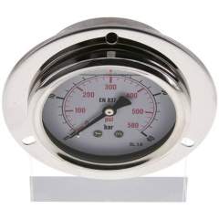 MSE 4063 GLY CRE Glycerin-Einbaumanometer,Frontring, 63mm, 0-40 bar