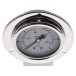 MSE 6063 GLY CRE Glycerin-Einbaumanometer,Frontring, 63mm, 0-60 bar