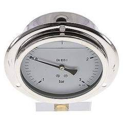 MSE -13100 GLY CRE Glycerin-Einbaumanometer,Frontring, 100mm, -1 bis 3 bar