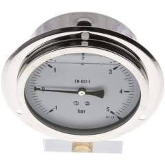 MSE -15100 GLY CRE Glycerin-Einbaumanometer,Frontring, 100mm, -1 bis 5 bar