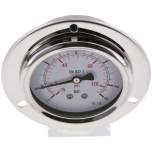 MSE -1963 GLY CRE Glycerin-Einbaumanometer,Frontring, 63mm, -1 bis 9 bar