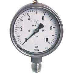 Wika MSS -115100 ES Sicherheits-Manometer senkrecht, 100mm, -1 bis 15 bar