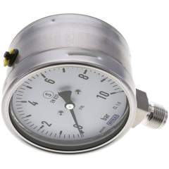 Wika MSS 10100 ES Sicherheits-Manometer senkrecht, 100mm, 0-10 bar