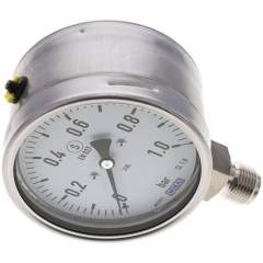 Wika MSS 1100 ES Sicherheits-Manometer senkrecht, 100mm, 0-1 bar