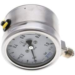 Wika MSS 163 GLY ES Gly.-Sicherheits-Manometer senkrecht,63mm, 0-1 bar