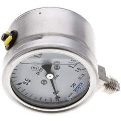 Wika MSS 1,663 GLY ES Gly.-Sicherheits-Manometer senkrecht,63mm, 0-1,6 bar