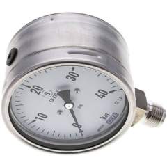 Wika MSS 40100 ES Sicherheits-Manometer senkrecht, 100mm, 0-40 bar