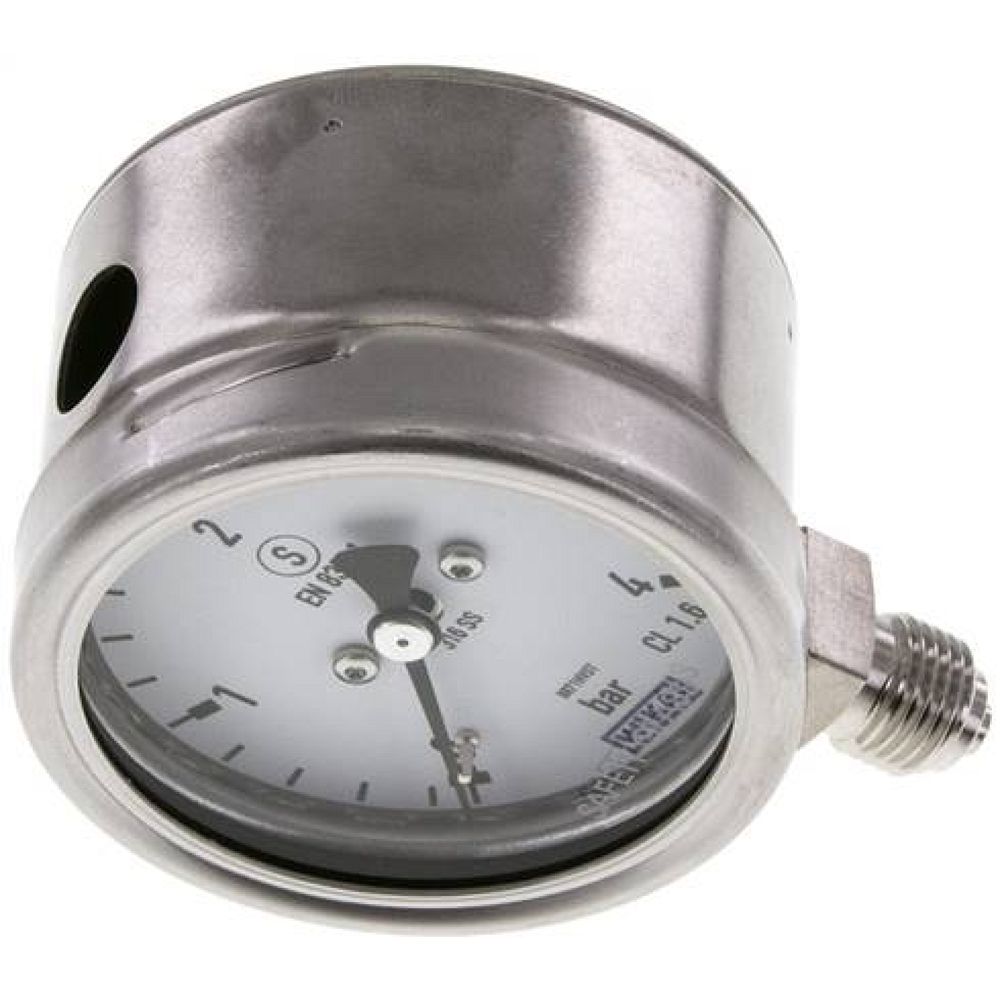 Wika MSS 463 ES Sicherheits-Manometer senkrecht, 63mm, 0-4 bar