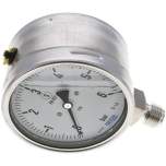 Wika MSS 6100 GLY ES Gly.-Sicherheits-Manometer senkrecht,100mm, 0-6 bar