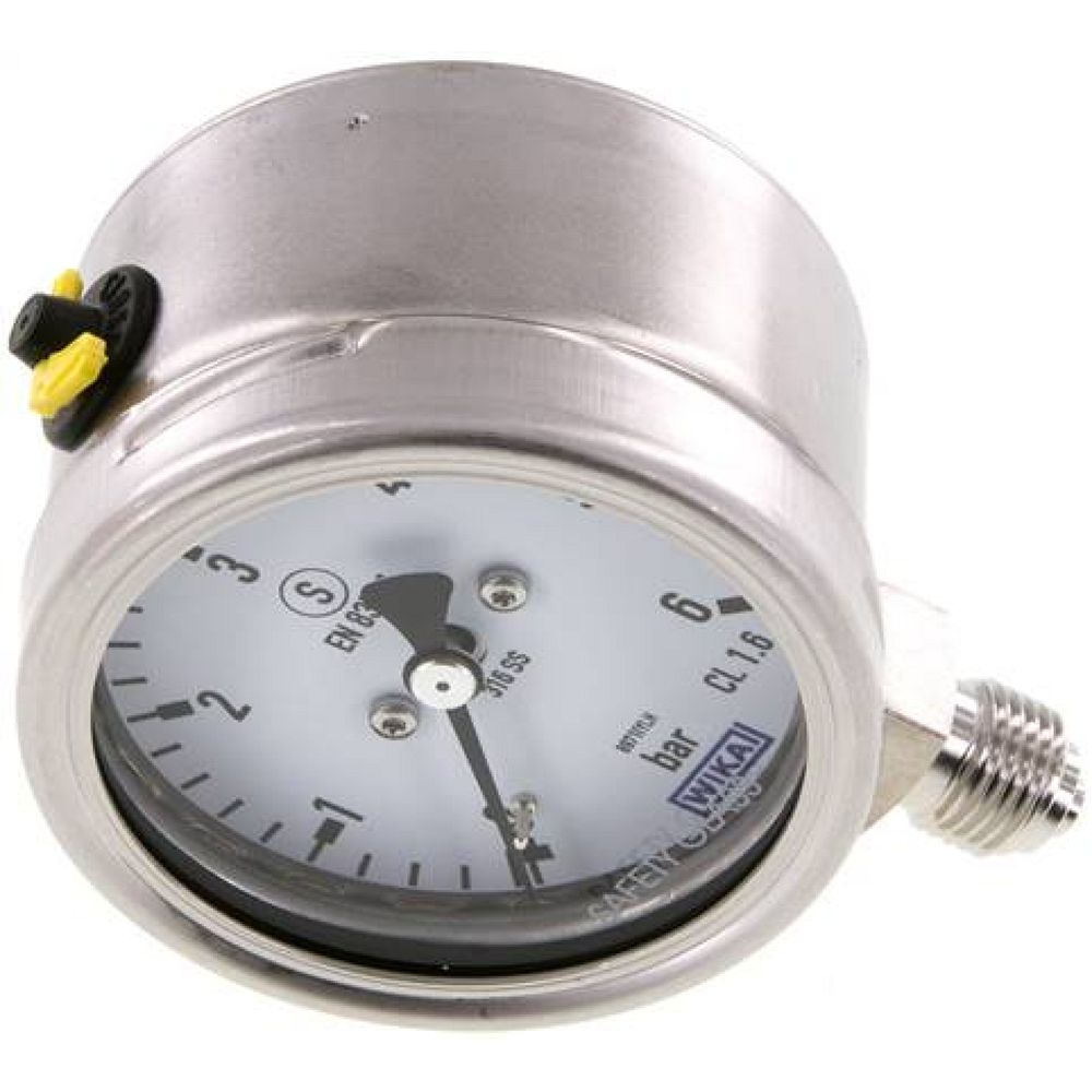 Wika MSS 663 ES Sicherheits-Manometer senkrecht, 63mm, 0-6 bar