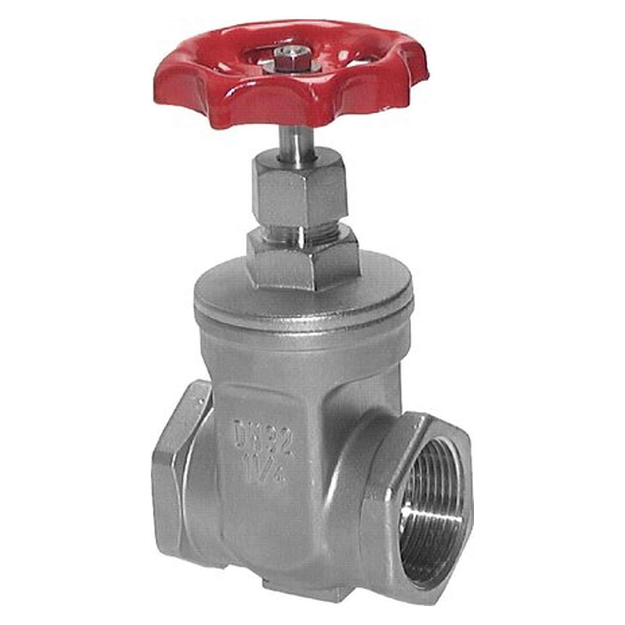 Muffen-Absperrschieber, Edelstahl, G 3/4", PN 16, DN 20, PN 16 bar