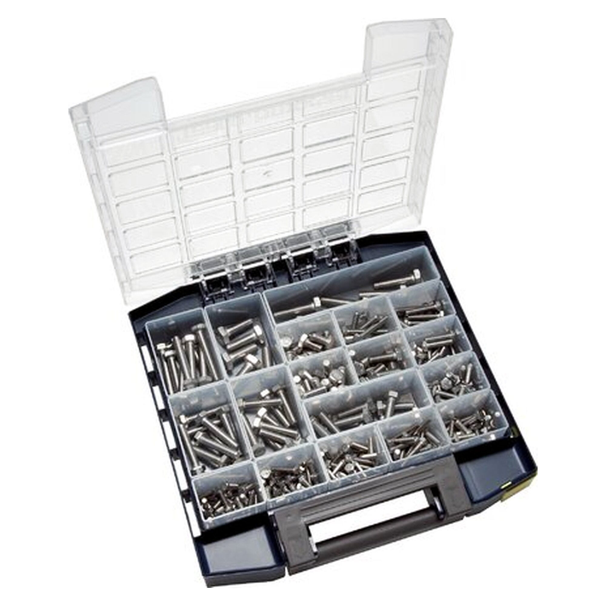 Multibox Sechskantschrauben DIN 933 aus Edelstahl, beinhaltet 25 Stück 933-M5X25 ES