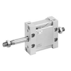 SMC MDUWB25-10DZ. M(D)UW Plate Cylinder, Double Acting, Double Rod w/Auto Switch Mounting Groove
