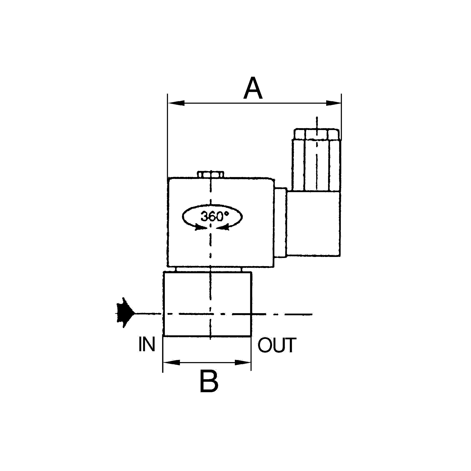 2/2-Wege-MV., ES, FPM, NC, direktg., 24 V DC, G 1/4, PN 0-3,5 bar - Riegler 102976