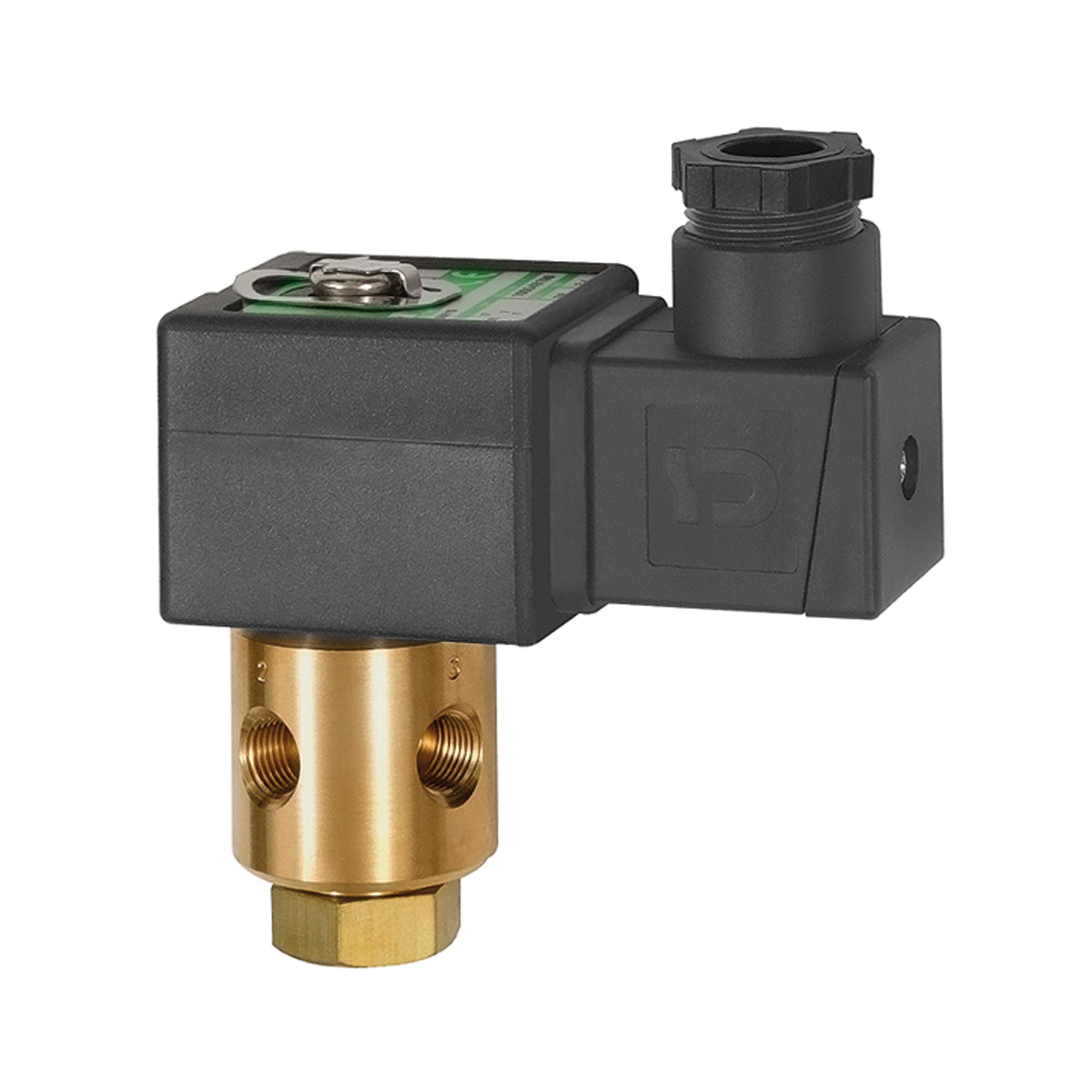 3/2-Wege-MV., MS, NC, direktg. 24 V DC, NBR - Riegler K912